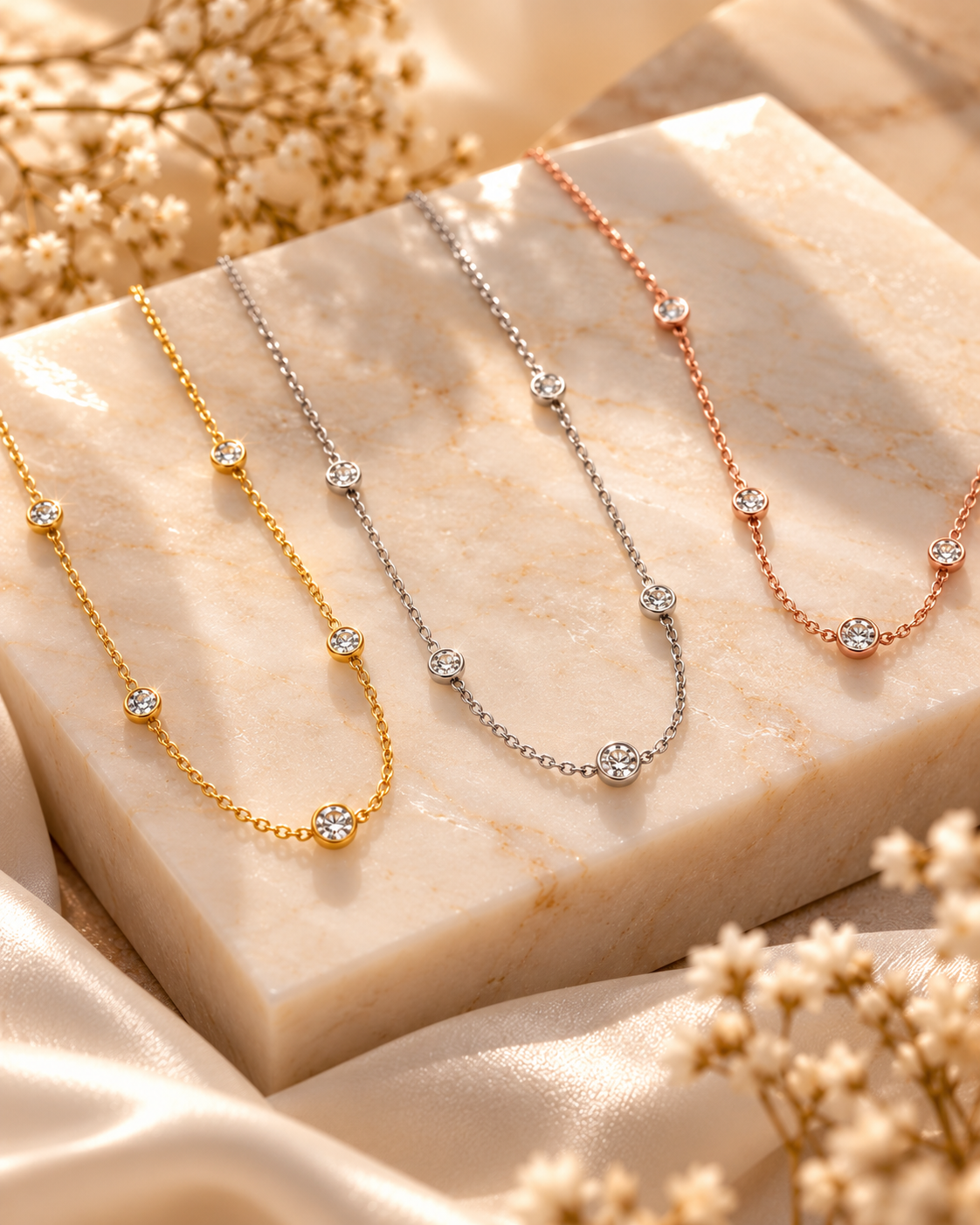 Diamond Station Necklace